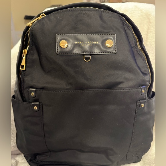 Marc Jacobs Handbags - Marc Jacobs Black and Gold Backpack NWOT